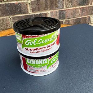 New pack of 2 gel scent/strawberry scent auto air freshener